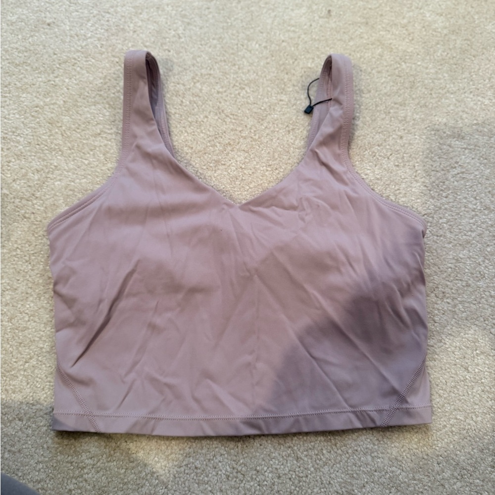 Mauve Sleeveless Crop Top